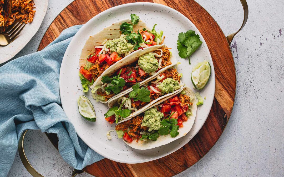 Mexican Pulled Pork Tacos with Guacamole